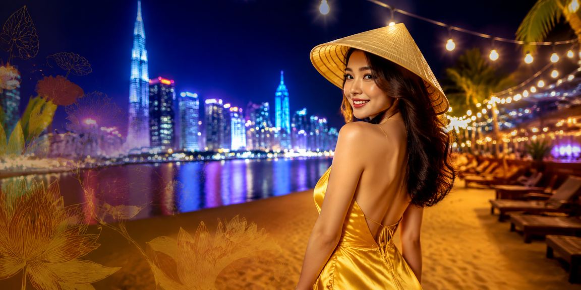 Người phụ nữ Sài Gòn đội nón lá nhận tiền thưởng hoàn tiền trực tuyến