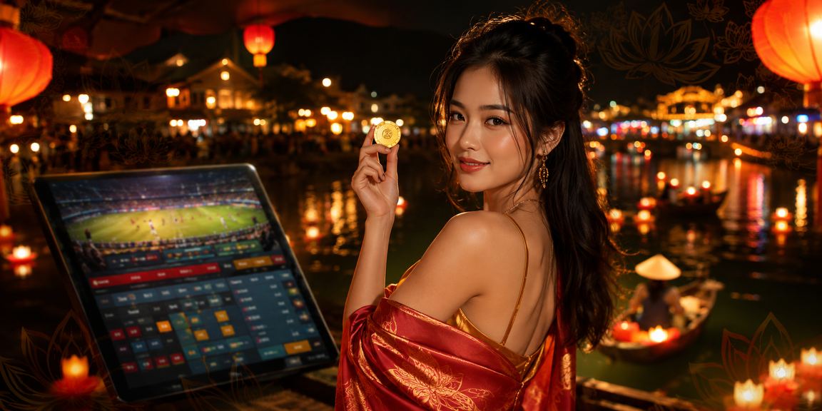 Người hâm mộ theo dõi cá cược thể thao tại Hội An về đêm